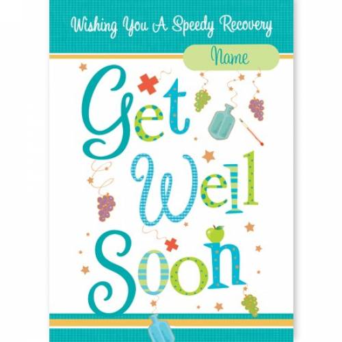 Speedy Recovery Get Well Soon Card