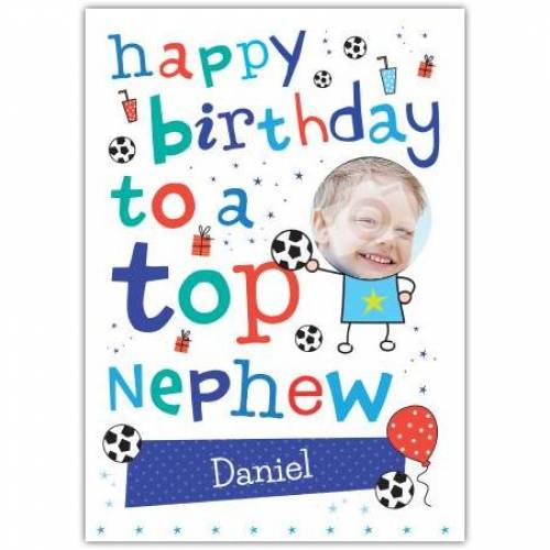 Top Nephew Birthday Card