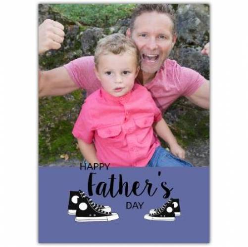 Converse Trainers One Photo Father's Day Card
