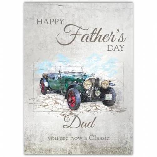 Vintage Classic Motor Car Father's Day Card