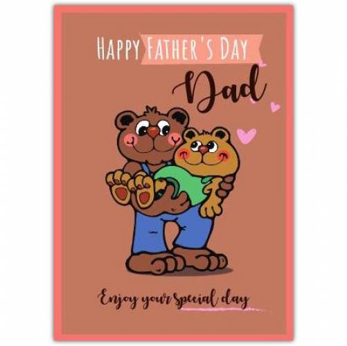 Happy Father's Day Father Son Bears  Card