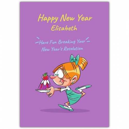 Happy New Years Resolution Jelly Card