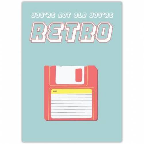 Birthday Retro Floppy Disk Greeting Card
