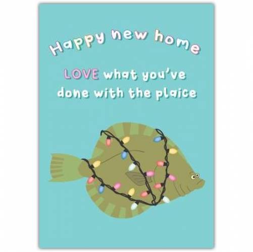 New Home Funny Fish Greeting Card