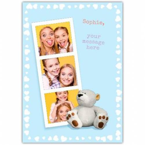Photo Booth Any Message Greeting Card