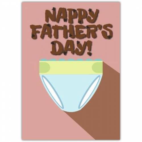 Fathers Day Brown Nappy Greeting Card