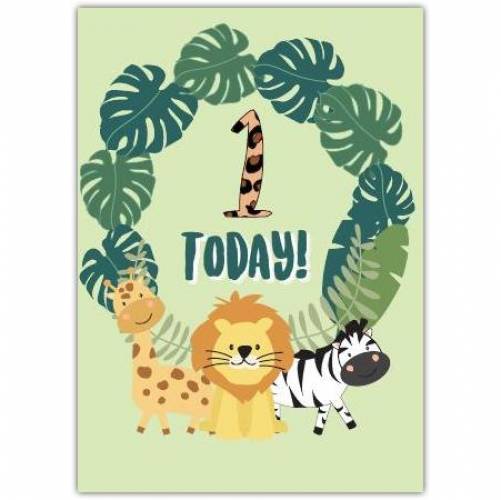 One Today Jungle Birthday Card