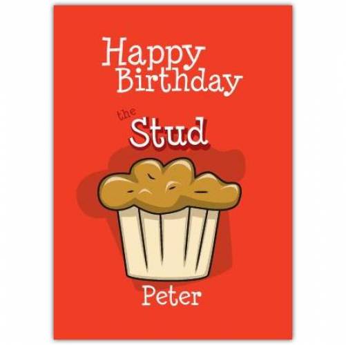 Stud Muffin Birthday Card