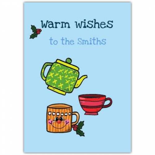 Christmas Warm Wishes Greeting Card