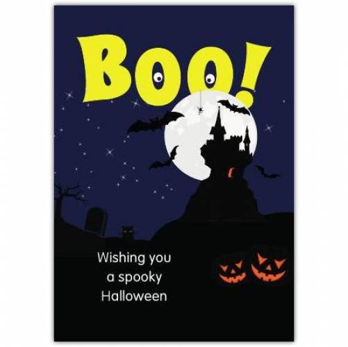 Wishing You A Spooky Halloween Card