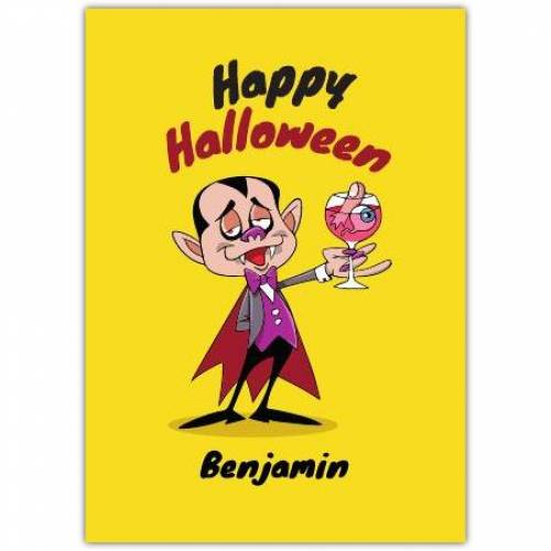 Happy Halloween Vampire  Card