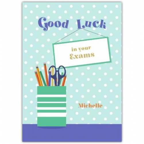 Exams Good Luck Stationary Greeting Card