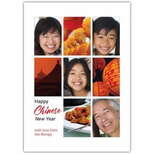 Happy Chinese New Year Photos Card