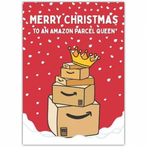 Christmas Funny Amazon Shopaholic Greeting Card