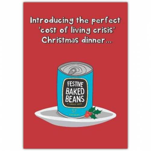 Christmas Funny Cost Of Living Greeting Card