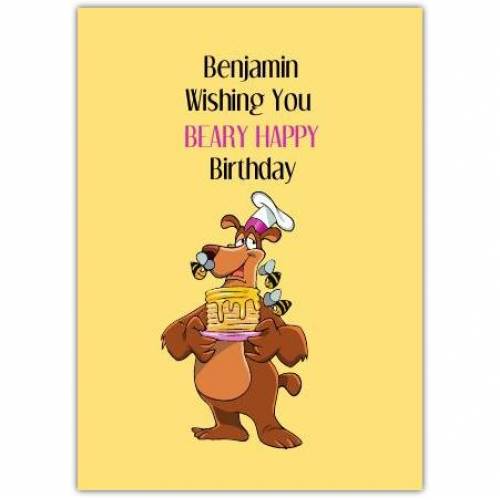 Birthday Beary Good Pun Greeting Card