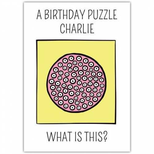Birthday Puzzle Cake Card