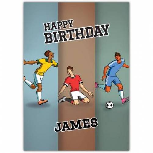 Happy Birthday Soccer Buddies Greeting Card