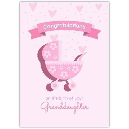 Printable Congratulations Baby Girl Card