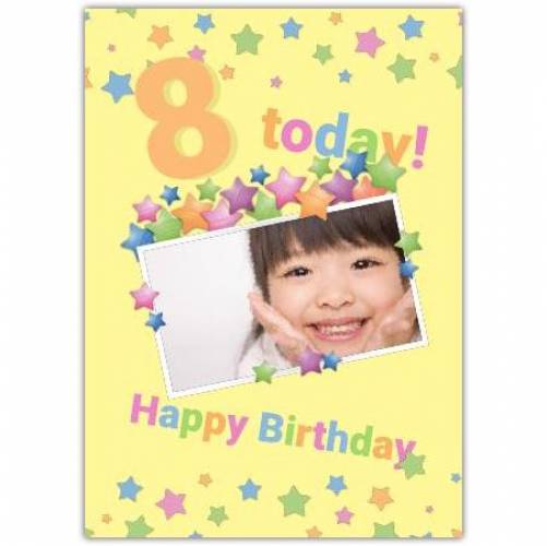 Happy Birthday Age Photo Greeting Card