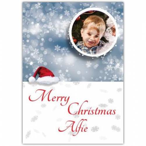 Merry Christmas Bauble Snow Card