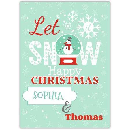 Let It Snow, Happy Christmas Card