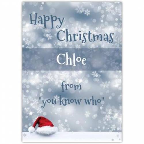 From You Know Who Happy Christmas Card