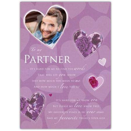 To My Partner Hearts Card