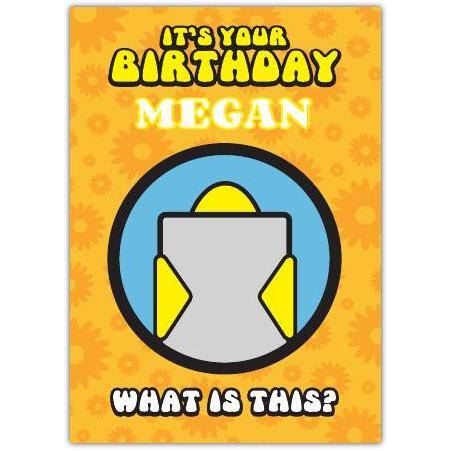 Canary Puzzle Birthday Card
