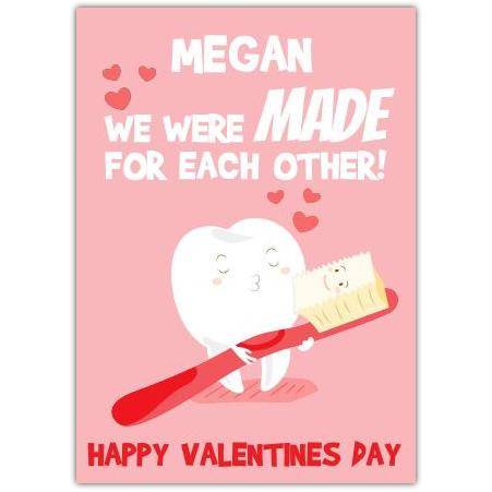 Valentines Day Tooth Card