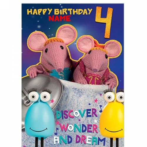 Clangers 4th Birthday Card