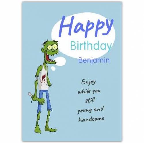 Happy Birthday Zombie  Card