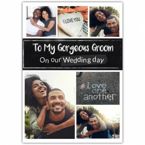 Wedding Day Groom To Be Photo Greeting Card
