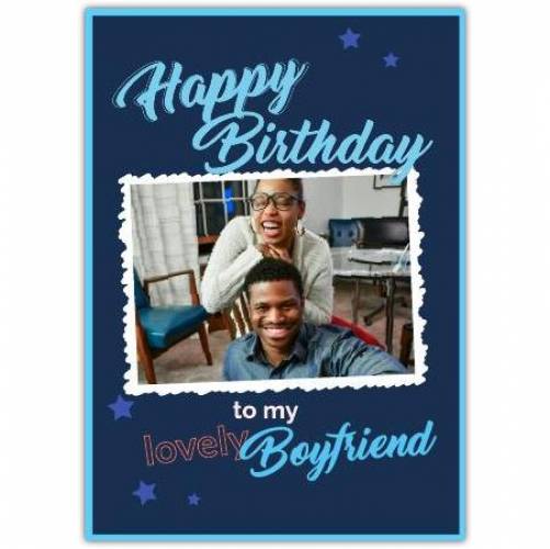 Happy Birthday Boyfriend Photo Greeting Card