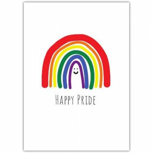 Pride LGBTQ Rainbow Happy Greeting Card