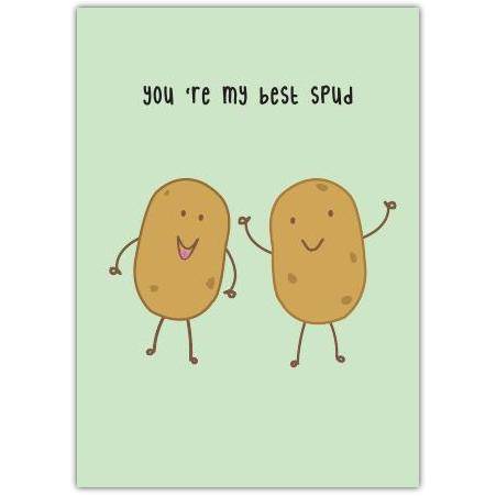 Valentines Love Spud Friends Greeting Card