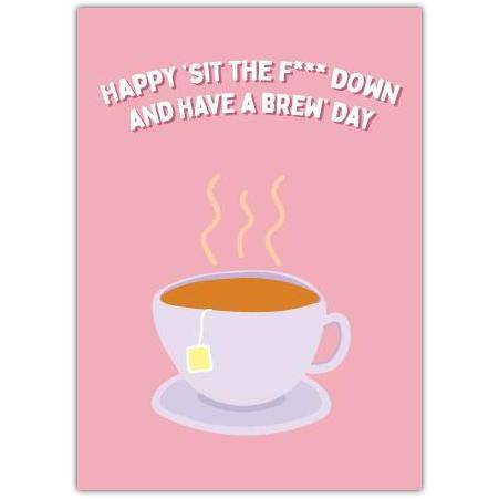 Mothers Day Sit Down Rude Greeting Card