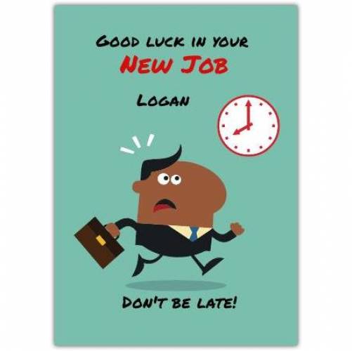 New Job Good Luck Suit Greeting Card