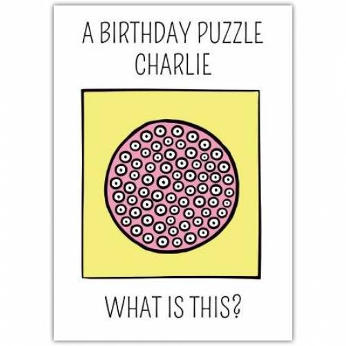 Birthday Puzzle Cake Card