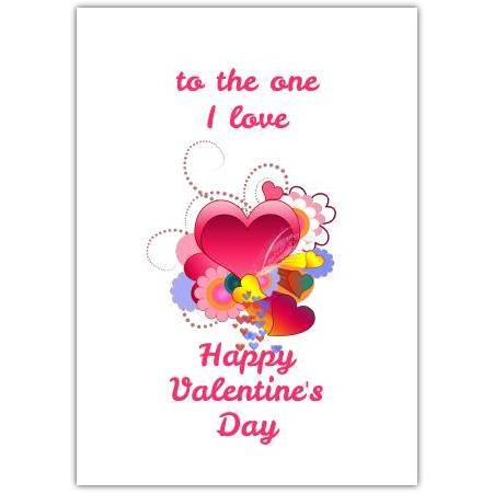 Valentines Day One I Love Greeting Card