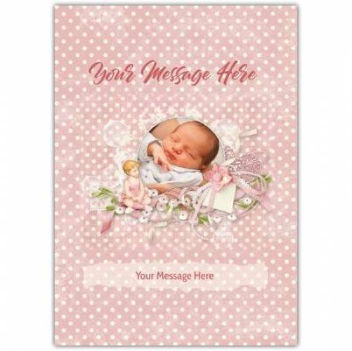 Any Message Vintage Floral Greeting Card