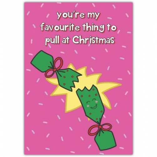 Christmas Rude Cracker Greeting Card