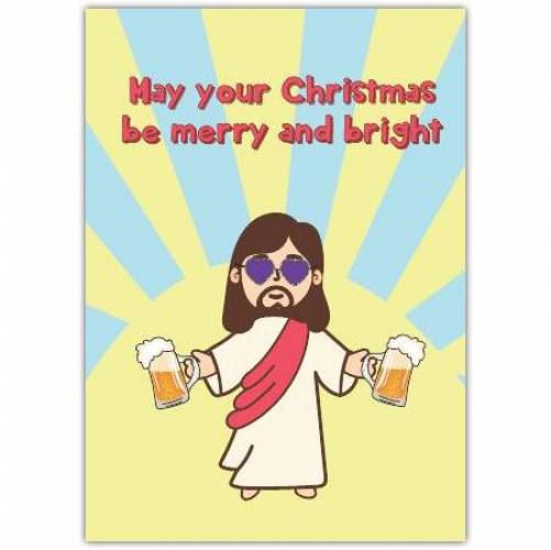 Christmas Cool Funny Jesus Greeting Card