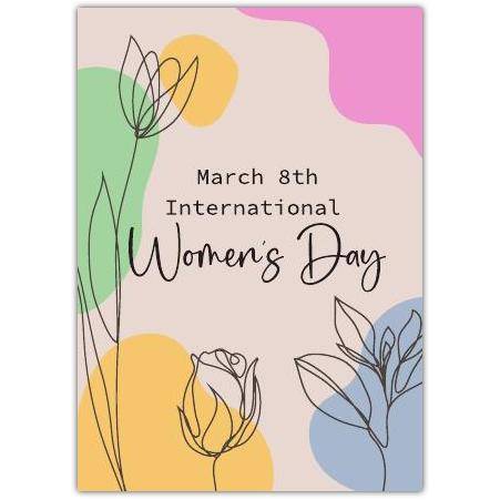 International Women's Day March 8th Card