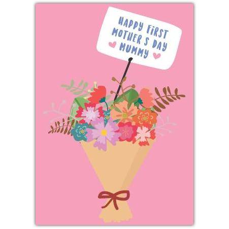 Happy First Mother's Day Bouquet Card