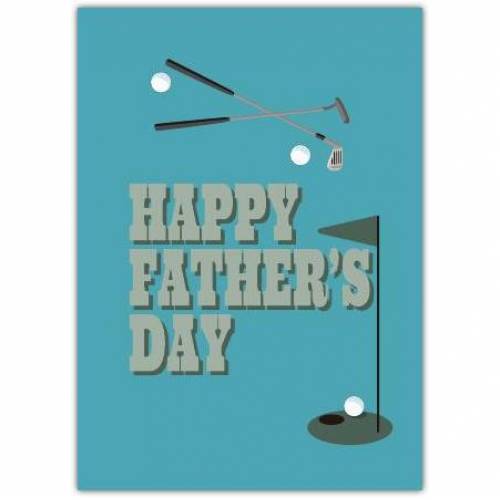 Happy Father's Day Golf Card