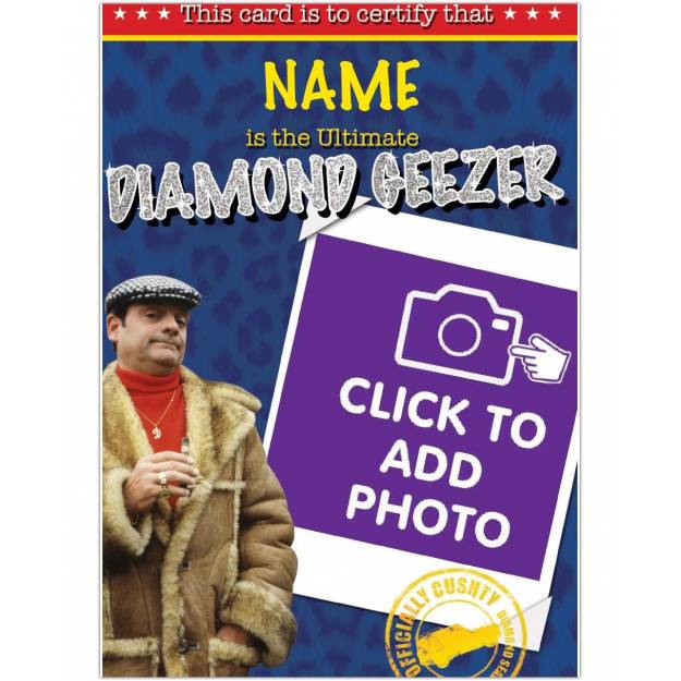 Only fools and horses del boy greeting card personalised a5danofahgee2ed