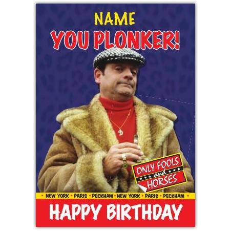 Only fools and horses del boy greeting card personalised a5danofahploned