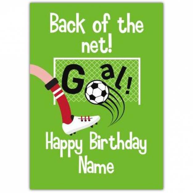 Birthday football greeting card personalised a5pzw2016002798