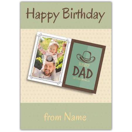 Birthday dad greeting card personalised a5pzw2016002828